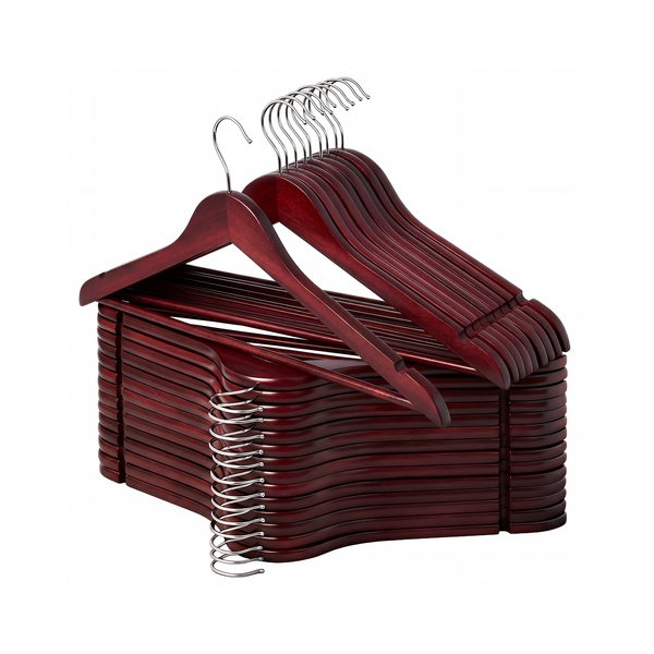 Wooden Hangers for Coats, Shirts, Jackets, Pants, Suits