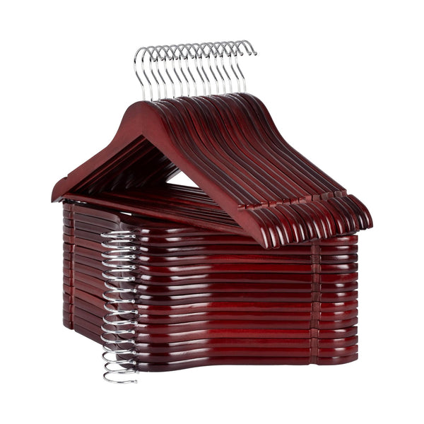 Wooden Hangers for Coats, Shirts, Jackets, Pants, Suits