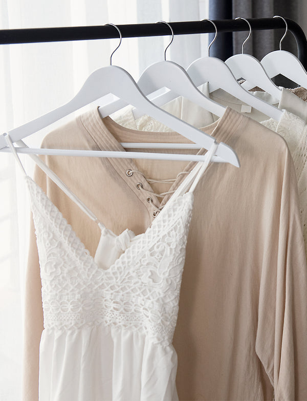 Wooden Hangers for Coats, Shirts, Jackets, Pants, Suits