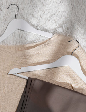 Wooden Hangers for Coats, Shirts, Jackets, Pants, Suits