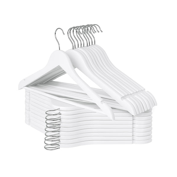 Wooden Hangers for Coats, Shirts, Jackets, Pants, Suits