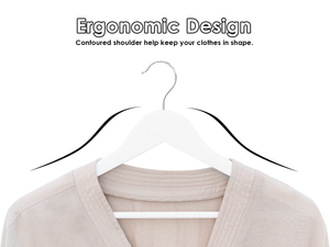 Wooden Hangers for Coats, Shirts, Jackets, Pants, Suits
