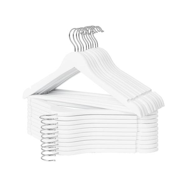 Wooden Hangers for Coats, Shirts, Jackets, Pants, Suits