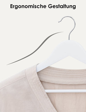 Wooden Hangers for Coats, Shirts, Jackets, Pants, Suits