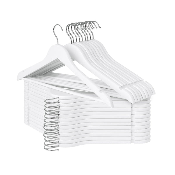 Wooden Hangers for Coats, Shirts, Jackets, Pants, Suits