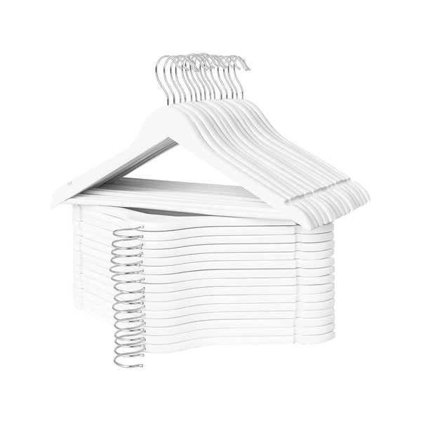 Wooden Hangers for Coats, Shirts, Jackets, Pants, Suits