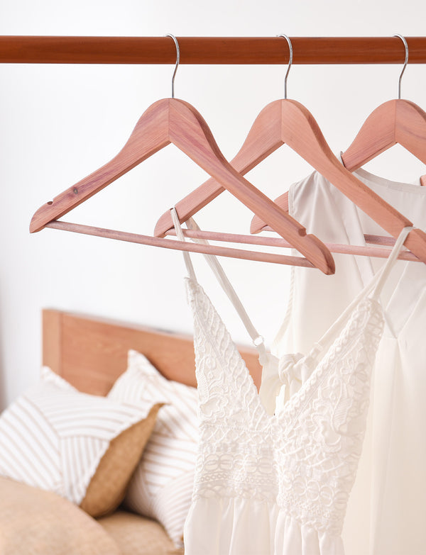 Cedar Wood Clothes Hangers for Shirts, Jackets, Pants, Suits, Sweaters