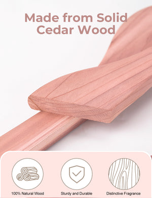 Cedar Wood Clothes Hangers for Shirts, Jackets, Pants, Suits, Sweaters