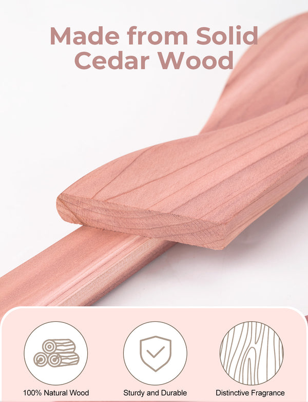 Cedar Wood Clothes Hangers for Shirts, Jackets, Pants, Suits, Sweaters