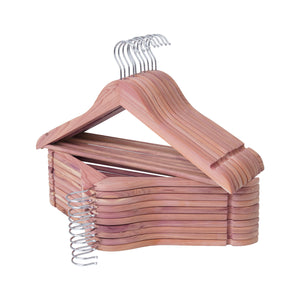 Cedar Wood Clothes Hangers for Shirts, Jackets, Pants, Suits, Sweaters