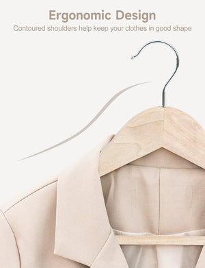 Cedar Wood Clothes Hangers for Shirts, Jackets, Pants, Suits, Sweaters
