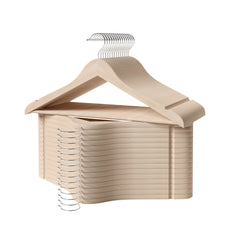 Wood Clothes Hangers for Shirts, Jackets, Pants, Suits, Sweaters