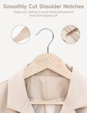 Cedar Wood Clothes Hangers for Shirts, Jackets, Pants, Suits, Sweaters