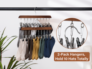 Hat Rack, Closet Organizer and Storage for Baseball Caps