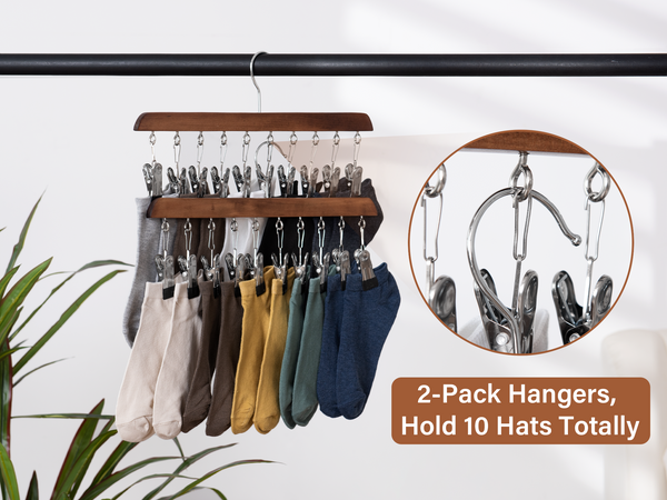 Hat Rack, Closet Organizer and Storage for Baseball Caps