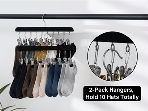 Hat Rack, Closet Organizer and Storage for Baseball Caps