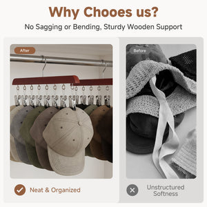 Baseball Cap Organizer for Closet