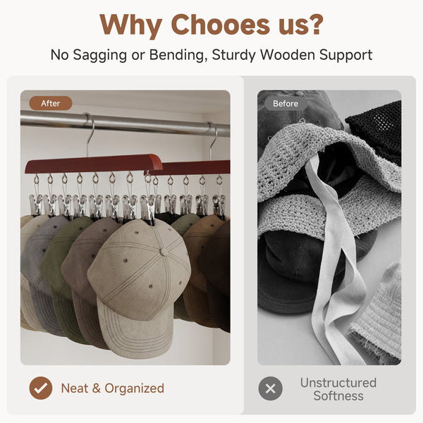Baseball Cap Organizer for Closet