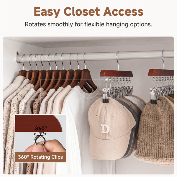 Baseball Cap Organizer for Closet