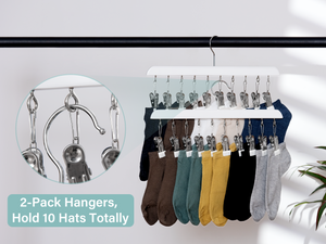 Hat Rack, Closet Organizer and Storage for Baseball Caps