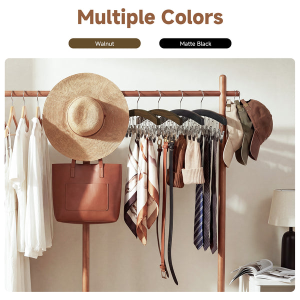 Curved Hat Organizer and Baseball Cap Rack for Closet, Set of 2