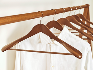 Extra Wide Shoulder Wood Coat Hanger for Coats, Shirts