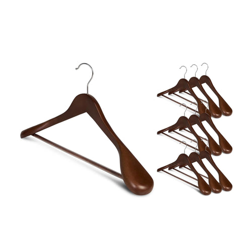 Extra Wide Shoulder Wood Coat Hanger for Coats, Shirts