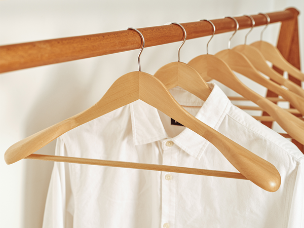 Extra Wide Shoulder Wood Coat Hanger for Coats, Shirts