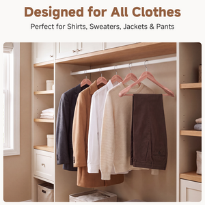 Extra Wide Shoulder Cedar Coat Hangers, Set of 6