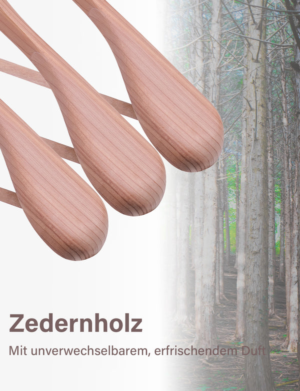 Extra Wide Shoulder Wood Coat Hanger for Coats, Shirts