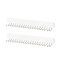 Tie Rack with Hooks, Wall-Mounted Wooden Hangers, 2 Pack