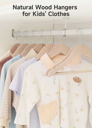 Baby Hangers, Maple Wood Clothes Organizer for Toddler