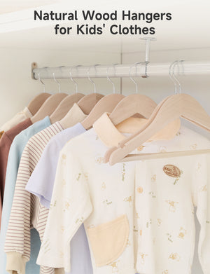 Baby Hangers, Maple Wood Clothes Organizer for Toddler