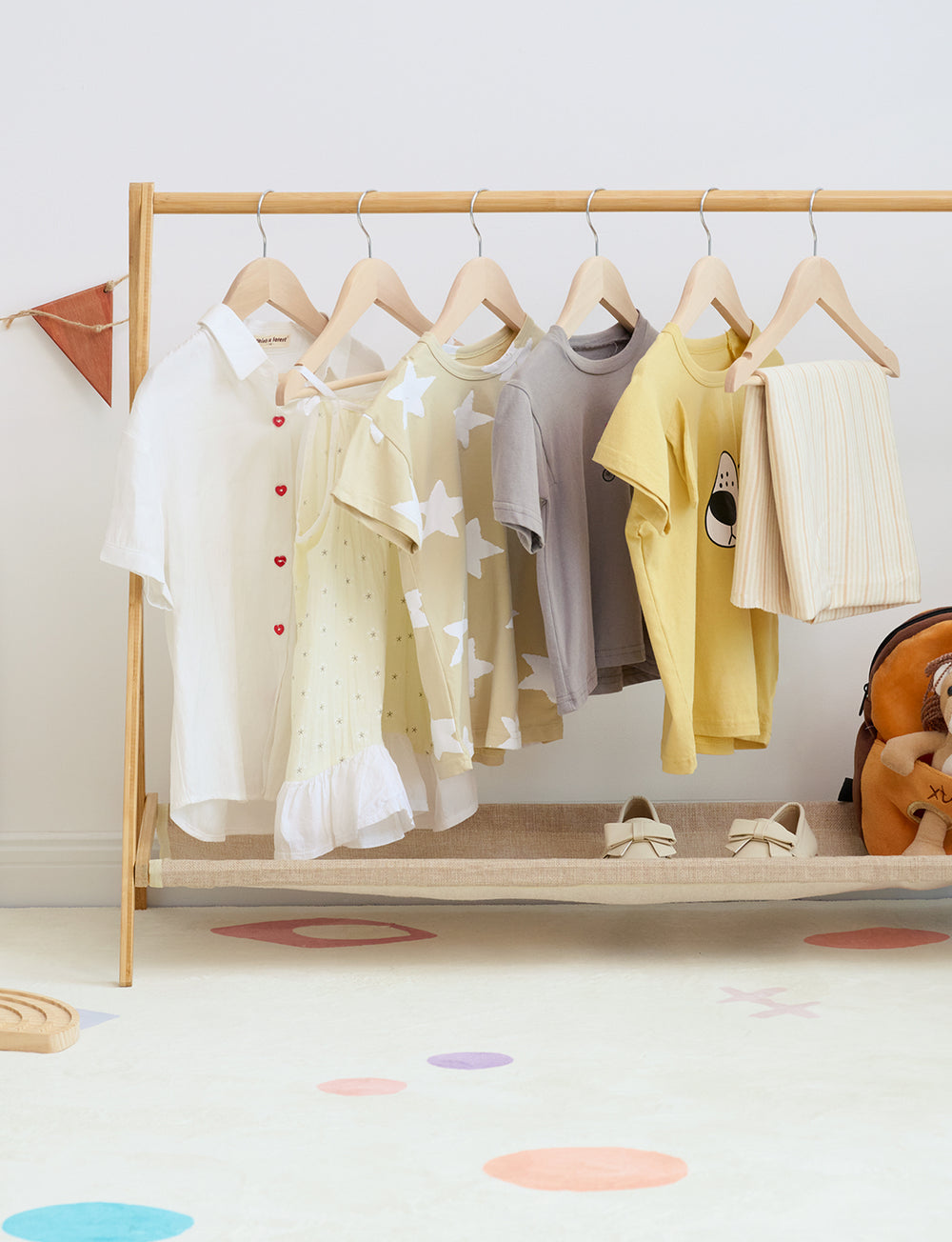 Baby Hangers, Maple Wood Clothes Organizer for Toddler