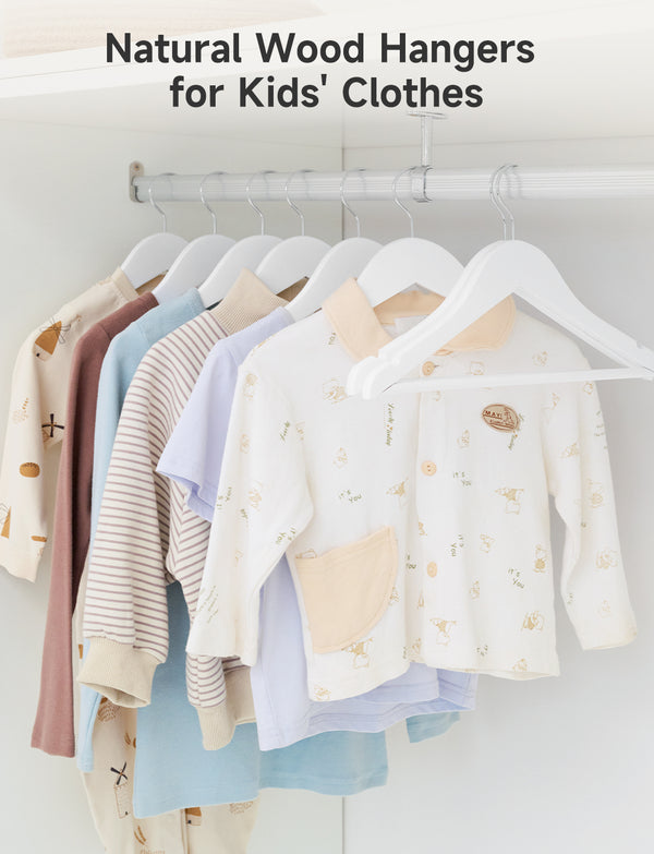 Baby Hangers, Maple Wood Clothes Organizer for Toddler