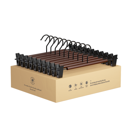 Pants Hangers with Clips, 10 Pack