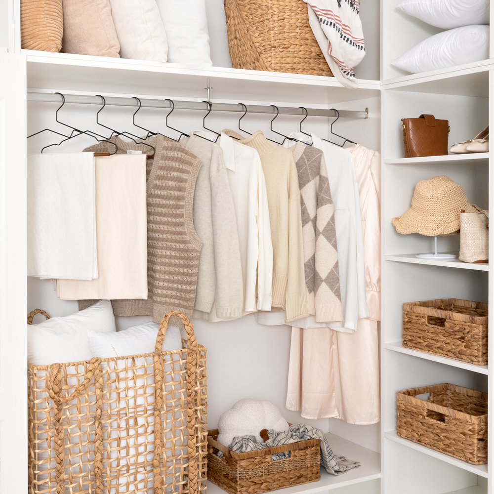 Wire Hangers with Wooden Pant Bar