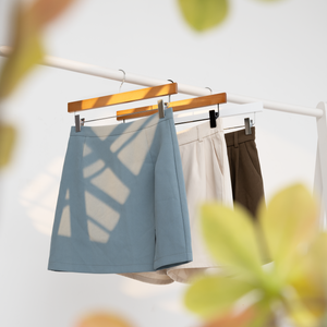 Pants Hangers with Clips, Wooden Clothes Hanger