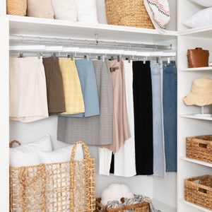 Pants Hangers with Clips, Wooden Clothes Hanger