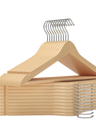 Wooden Hangers 20 Pack for Closet