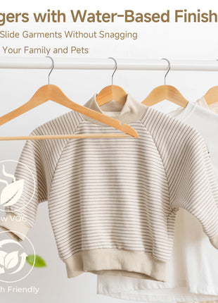 Wooden Hangers 20 Pack for Closet