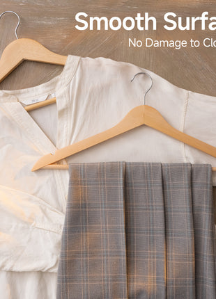 Wooden Hangers 20 Pack for Closet