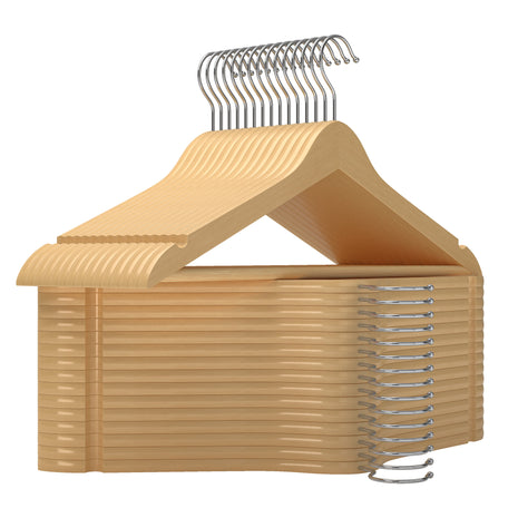 Wooden Hangers 20 Pack for Closet