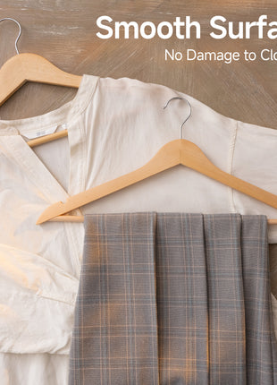 Wooden Hangers 20 Pack for Closet