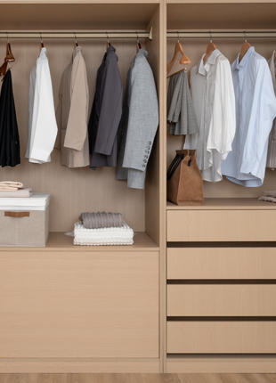 Extra Wide Shoulder Wood Hangers with Locking Bar