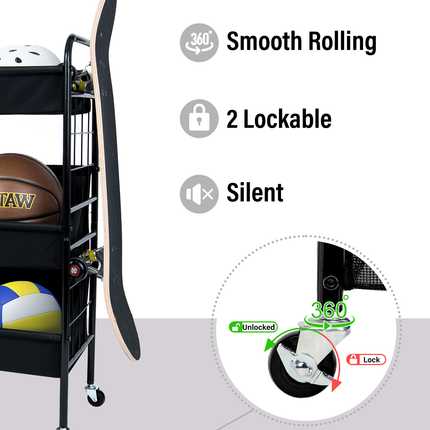StorageWorks Garage Sports Equipment Organizer with Hooks