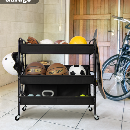 StorageWorks Garage Sports Equipment Organizer with Hooks
