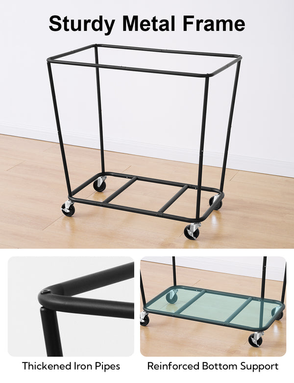 Laundry Basket with Wheels, 1 Pack