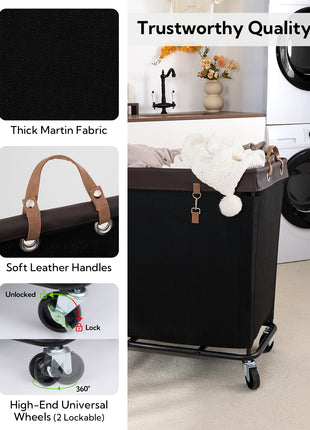 Laundry Basket with Wheels, 1 Pack