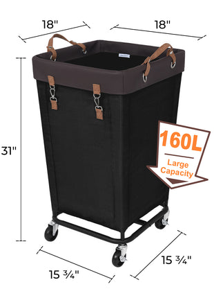 Laundry Basket with Wheels, 1 Pack